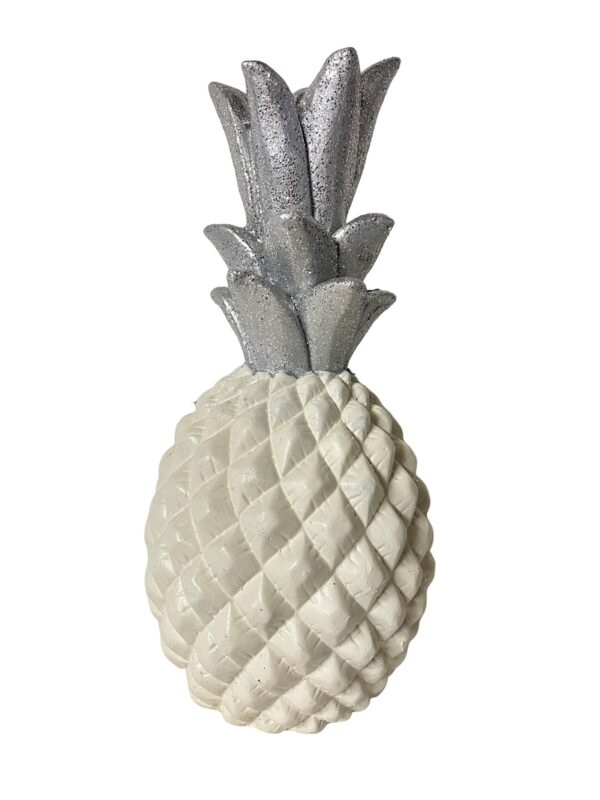 ANANAS BIANCO/ARGENTO 25CM